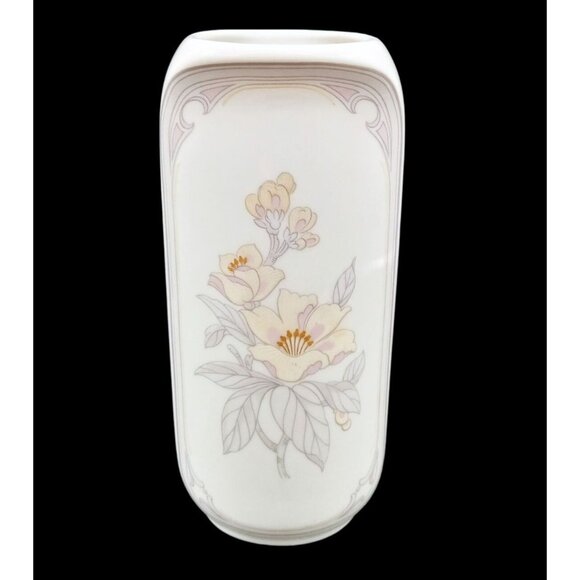 Kaiser Chantal Bud Vase Porcelain Flowers West Germany Vintage K Nossek 6" AK - Picture 9 of 16